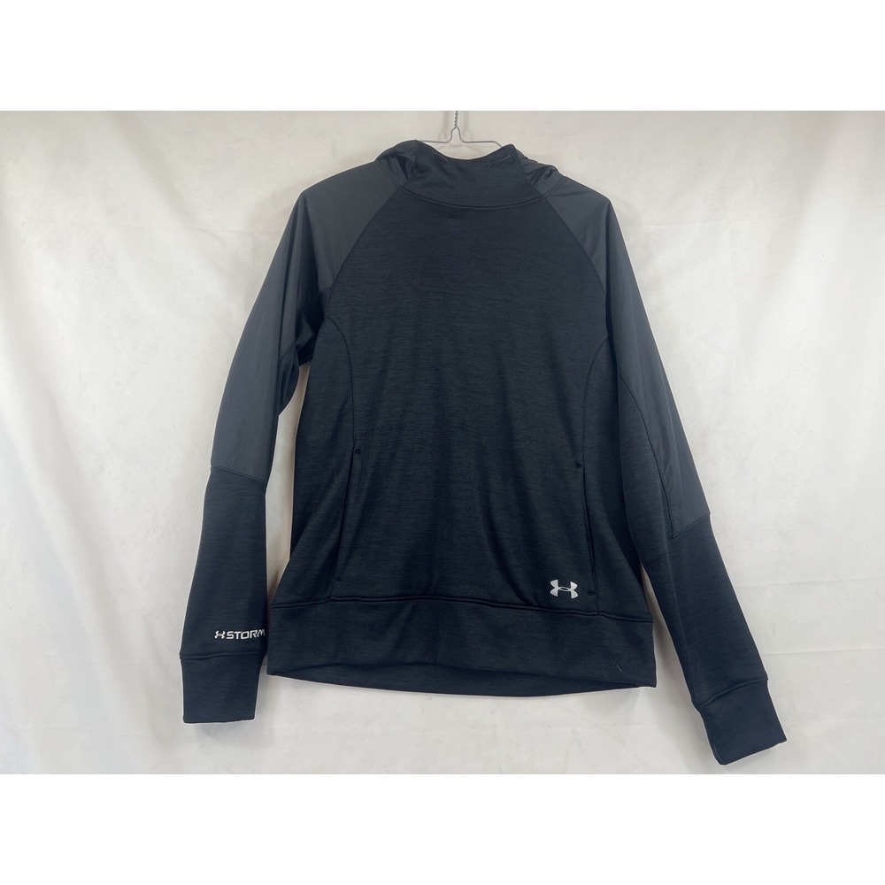 UNDER ARMOUR STORM Hoodie Women's S Black Cold Gear Pullover ‎ Long Sleeves